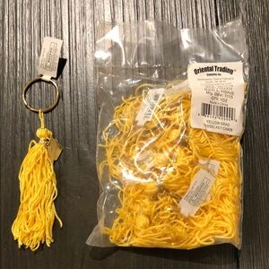 Yellow Tassel Keychain lot of at least 48
